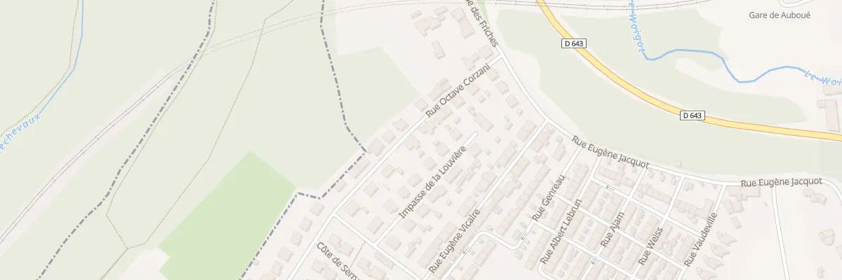 Plan du 11 Rue Octave Corzani à Auboué
