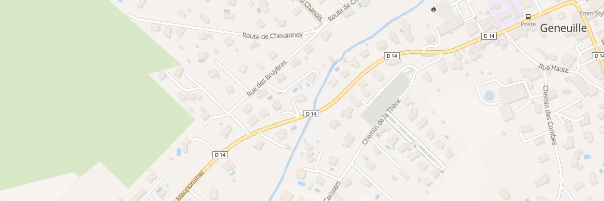 Plan du 28 Rue Maupommet à Geneuille