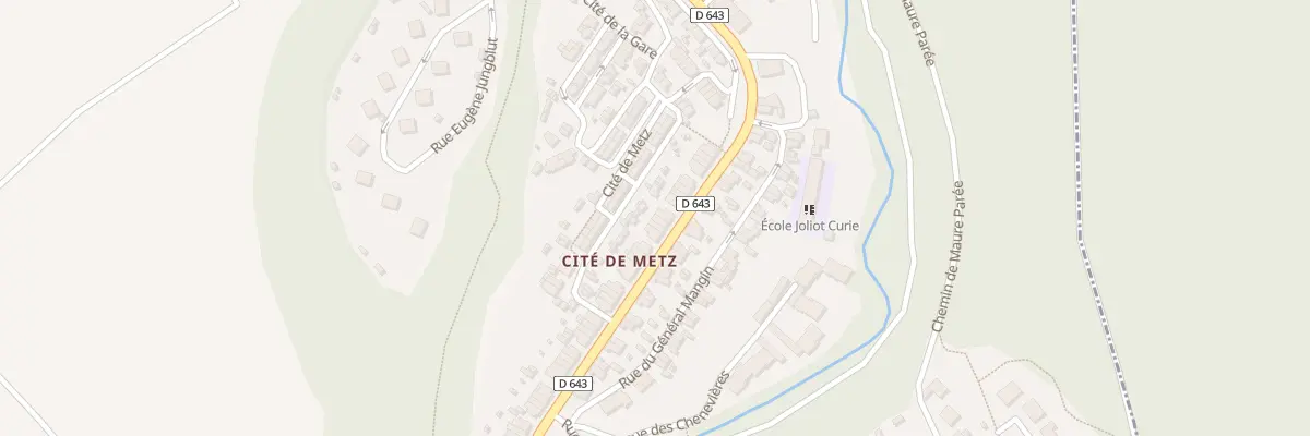 Plan du 40 Rue de Metz à Moutiers
