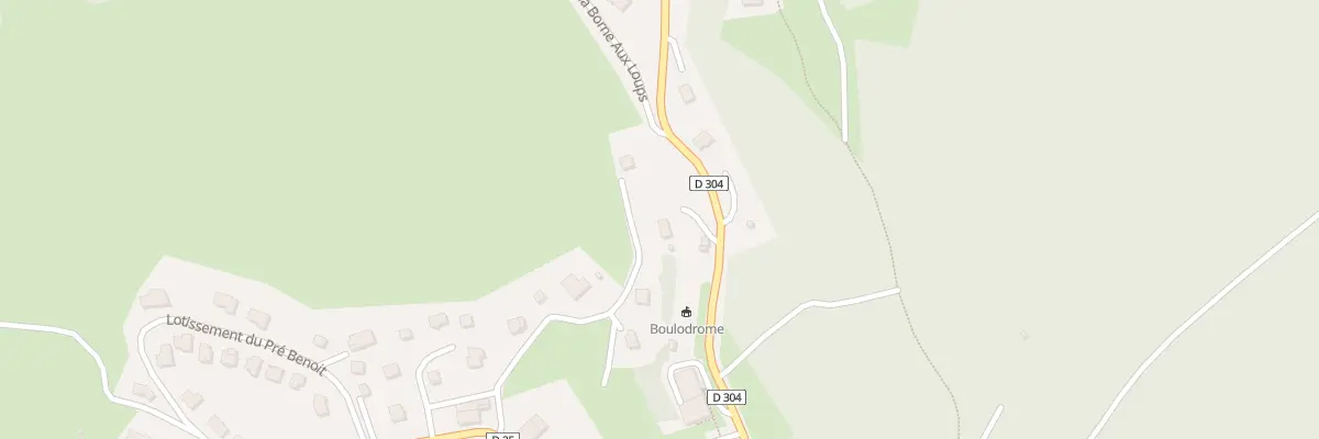 Plan du 293 Rte de Longchaumois à Lamoura