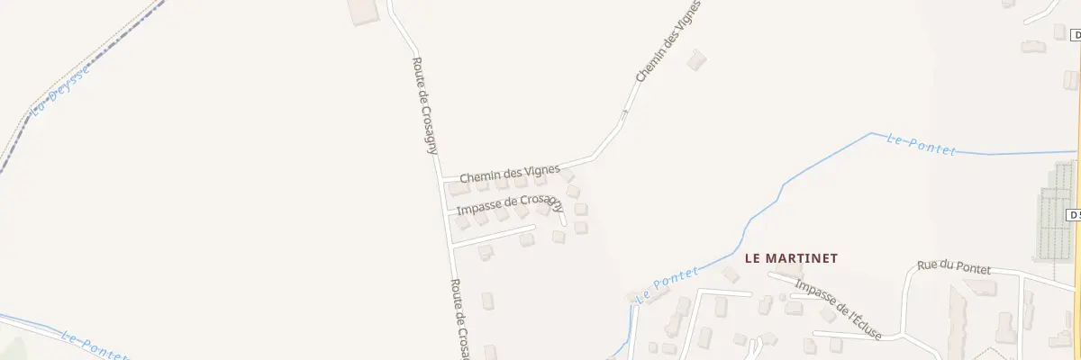 Plan du 93 Imp de Crosagny à Saint-Félix