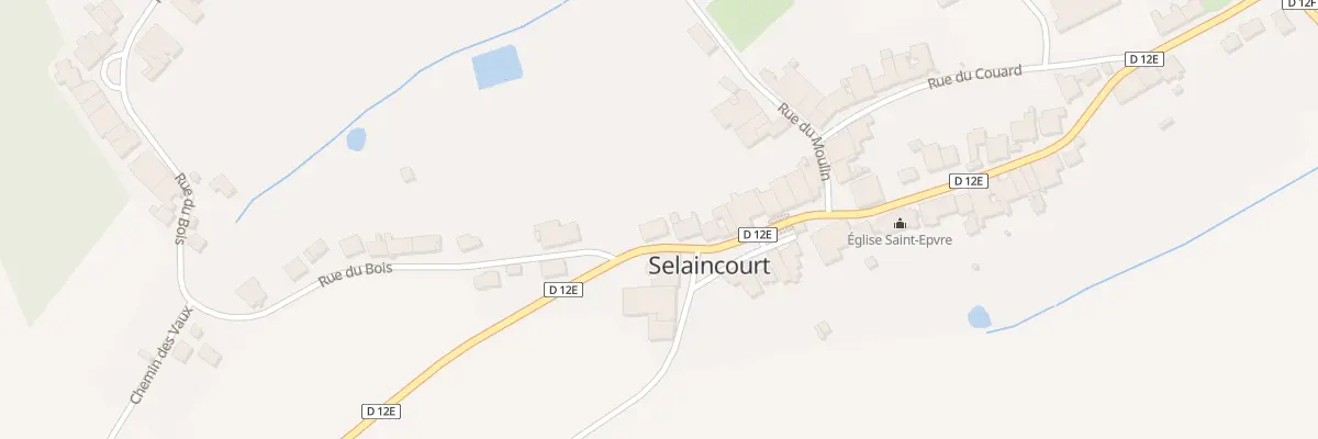 Plan du 43 Rue de l’Eglise à Selaincourt
