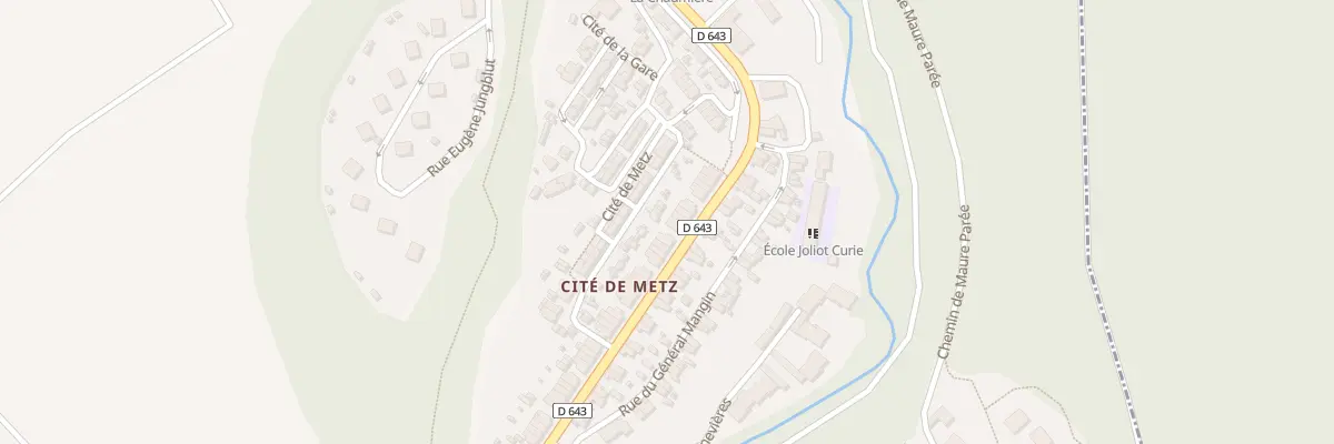 Plan du 36 Rue de Metz à Moutiers