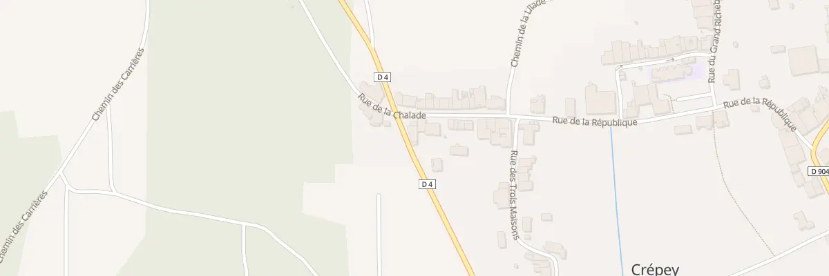 Plan du 30 Rte de Colombey Les Belles à Crépey
