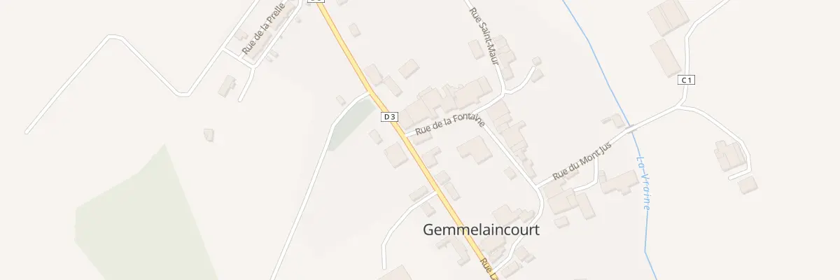 Plan du 2 Rue de la Fontaine à Gemmelaincourt
