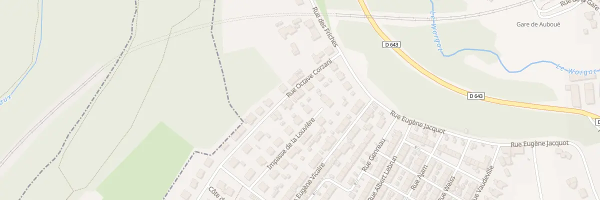 Plan du 7 Rue Octave Corzani à Auboué