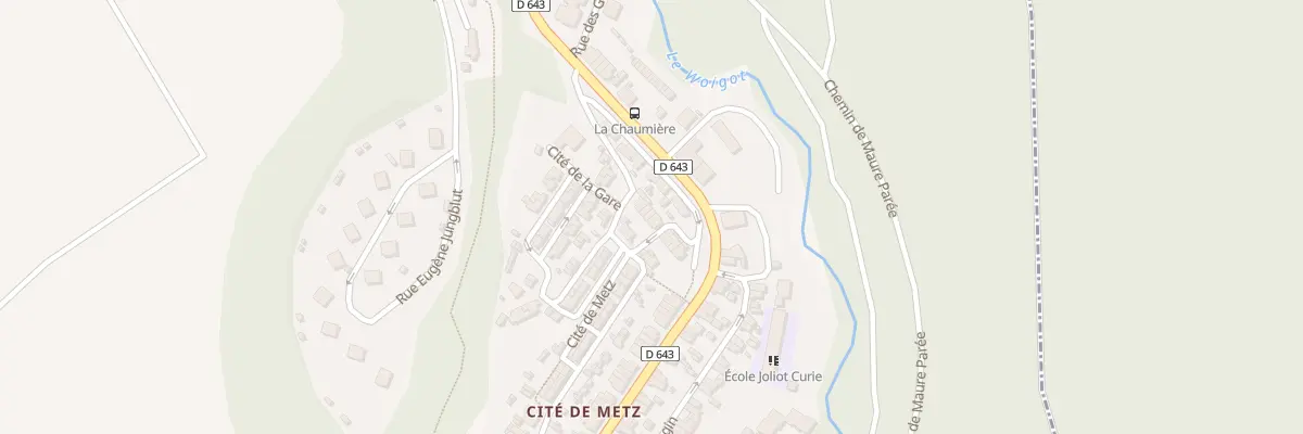 Plan du 136 Cité de Metz à Moutiers