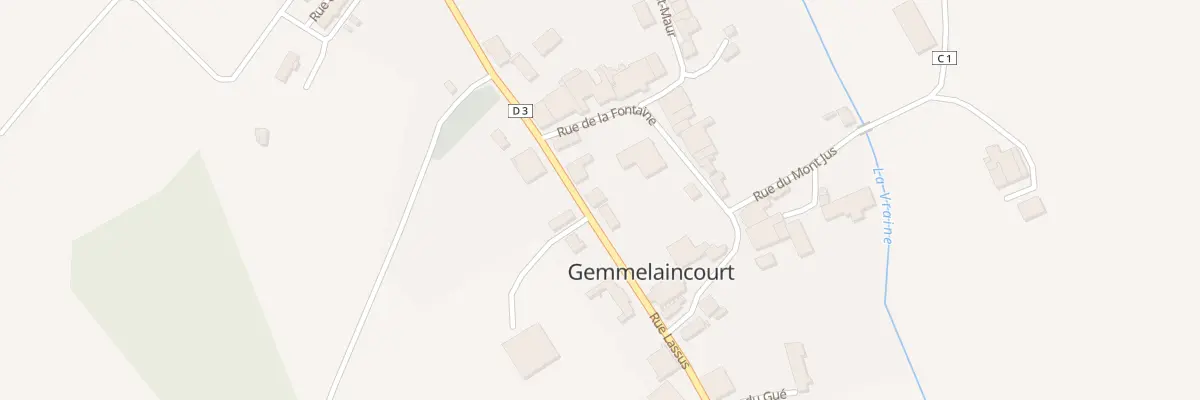 Plan du 9 Rue Lassus à Gemmelaincourt