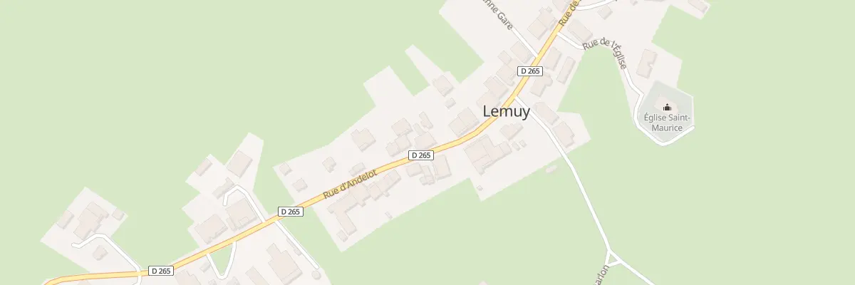 Plan du 12 Rue d’Andelot à Lemuy