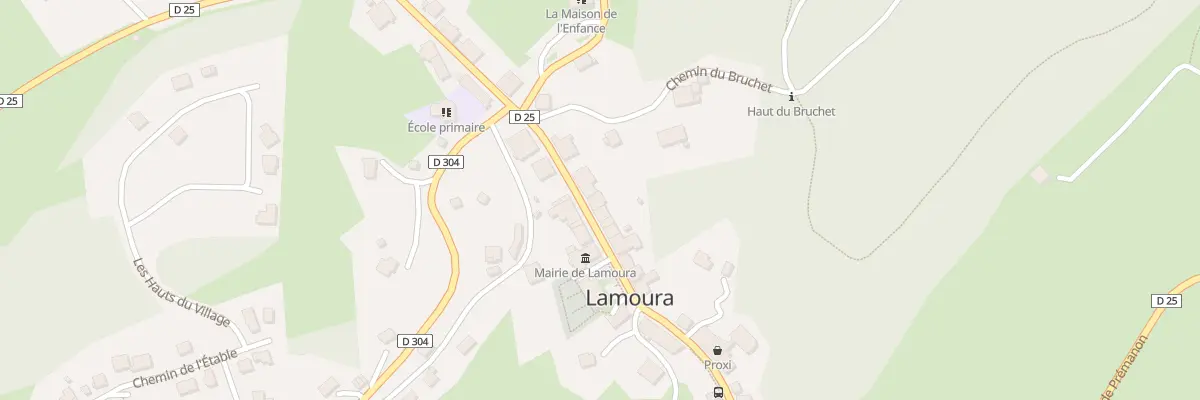 Plan du 307 Grande Rue à Lamoura
