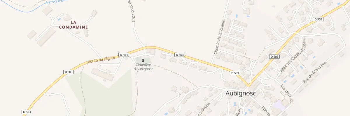 Plan du 7052 La Vicairie à Aubignosc