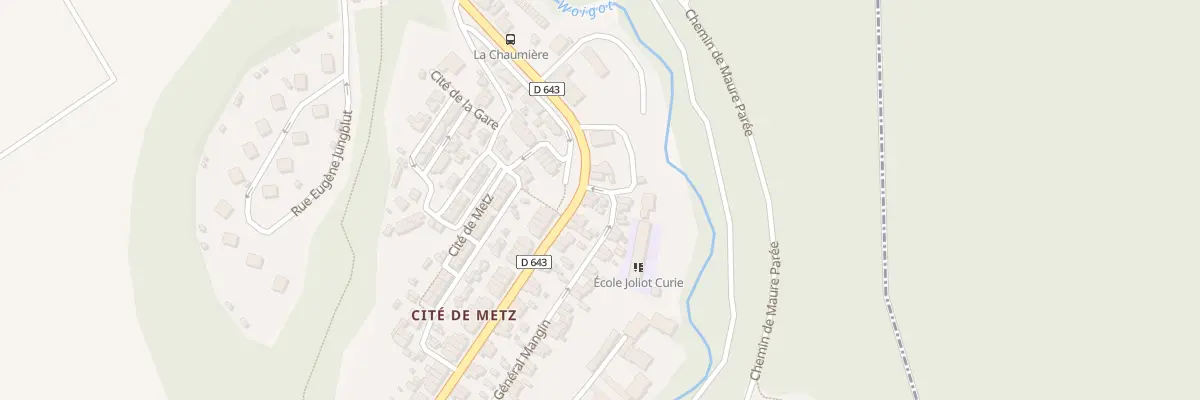 Plan du 25 Rue de Metz à Moutiers