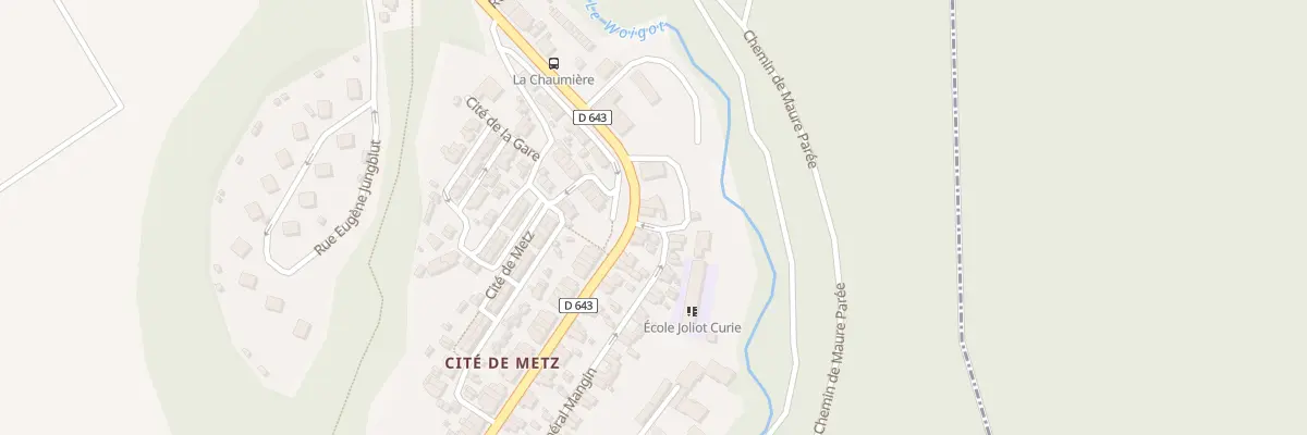 Plan du 23 Rue de Metz à Moutiers