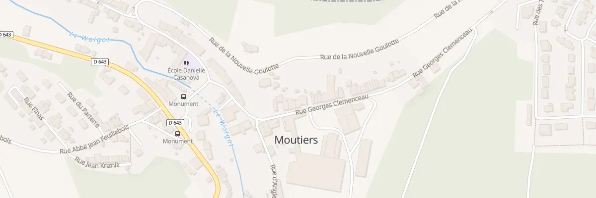 Plan du 12B Rue Clémenceau à Moutiers