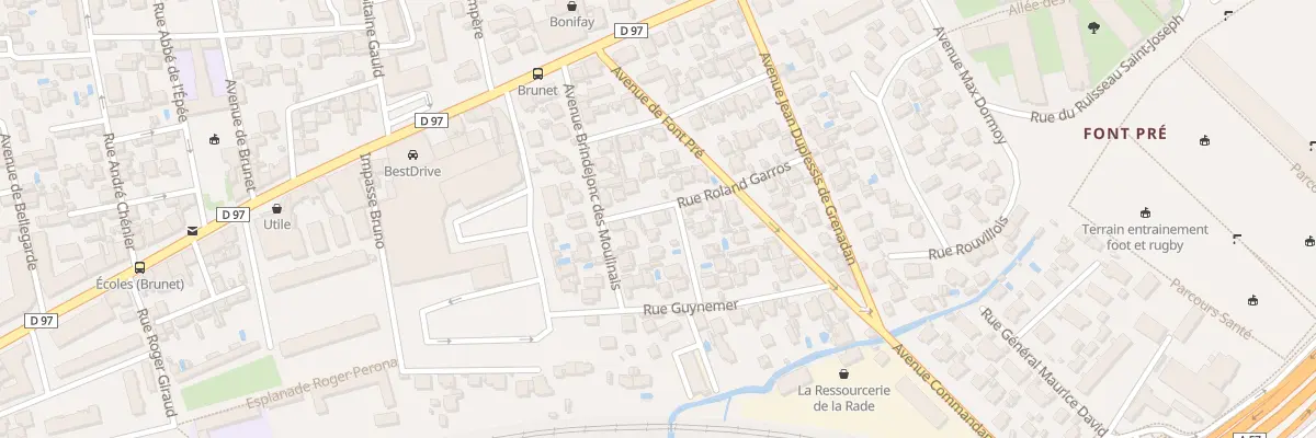 Plan du 8 Rue Vedrines à Toulon