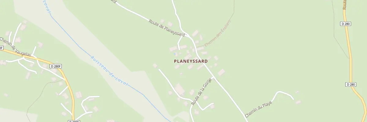 Plan du 1260 Rte de Planeyssard à Laval-en-Belledonne