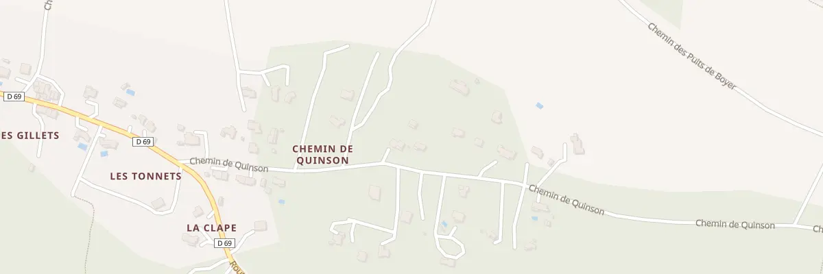 Plan du 245 Che de Quinson à Saint-Julien