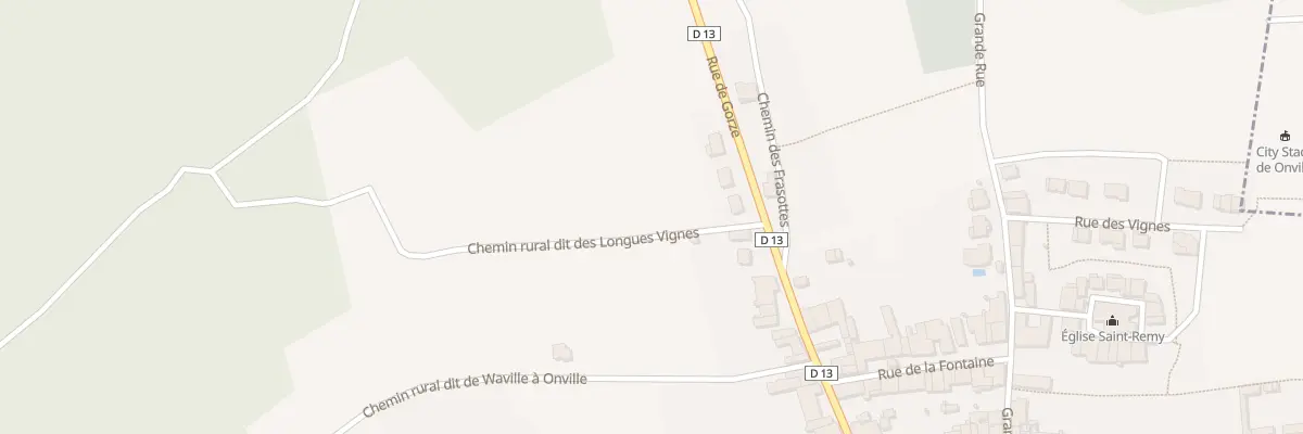 Plan du 33T Rue de Gorze à Onville