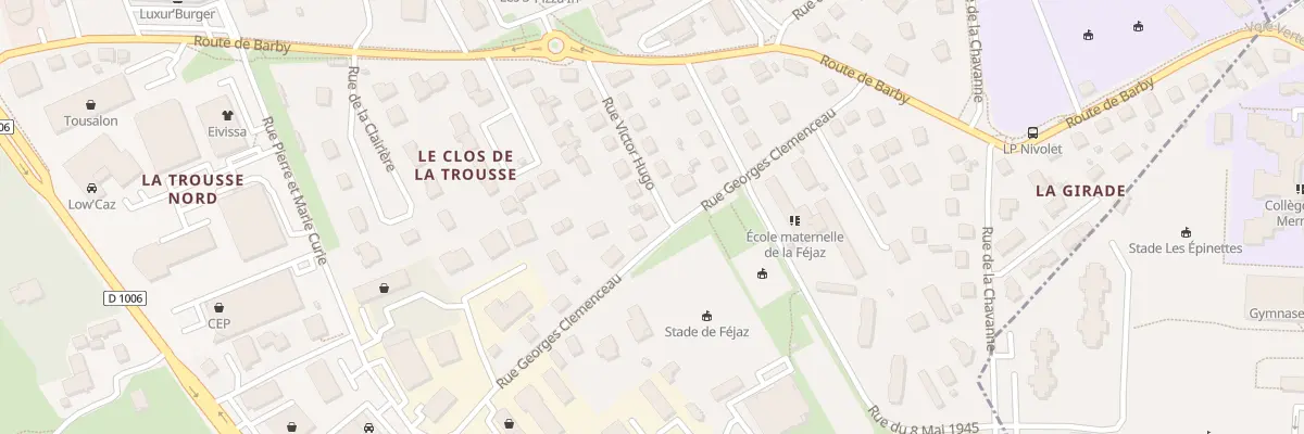 Plan du 1 Rue Victor Hugo à La Ravoire