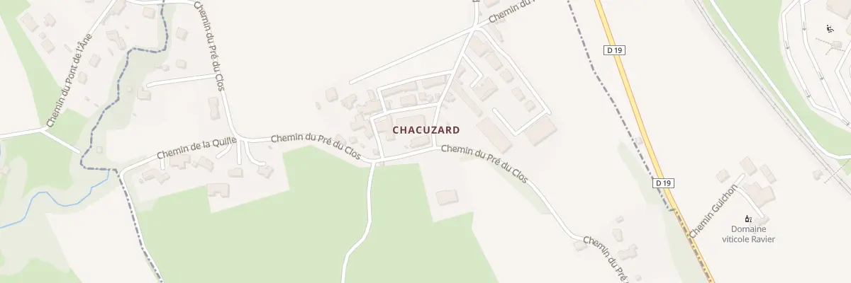 Plan du 534 Che de Chacuzard à Myans