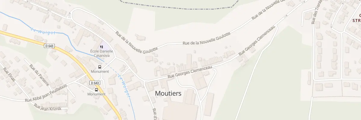 Plan du 17 Rue Clémenceau à Moutiers