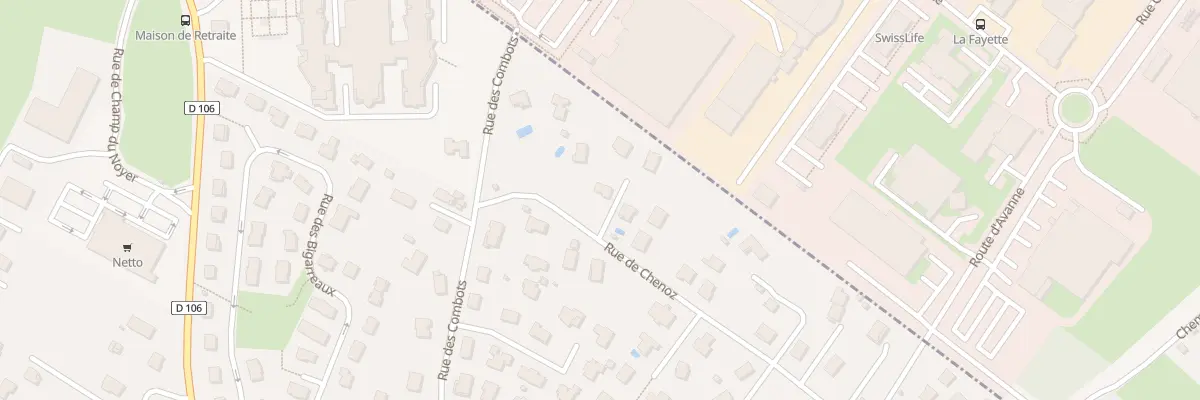 Plan du 34 Rue de Chenoz à Avanne-Aveney