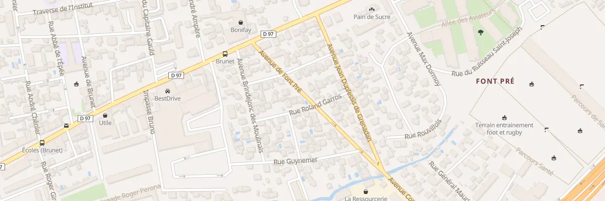 Plan du 85 Rue Rolland Garros à Toulon