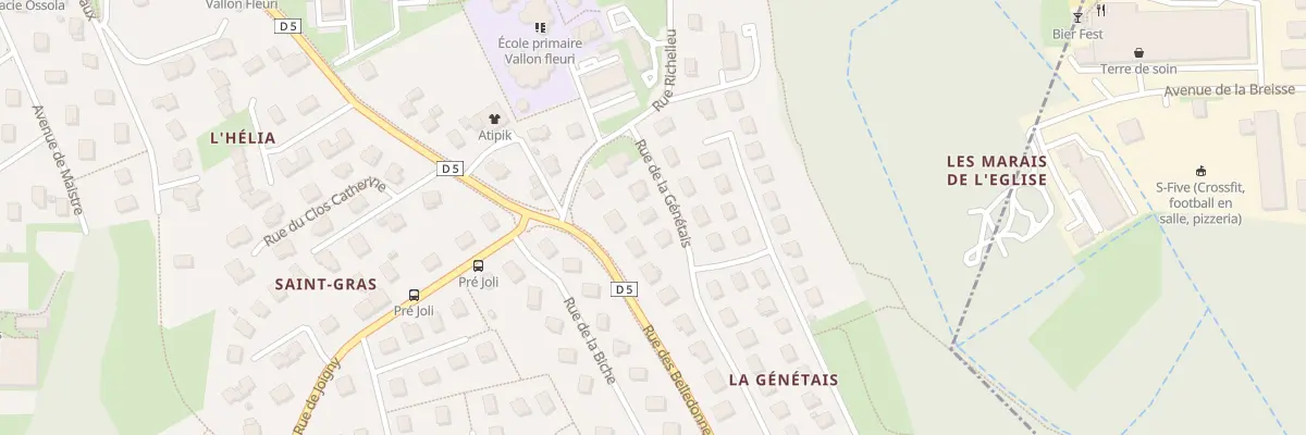 Plan du 6 Rue de la Genetais à La Ravoire
