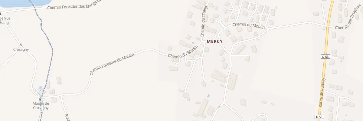 Plan du Hameau de Mercy à Saint-Félix