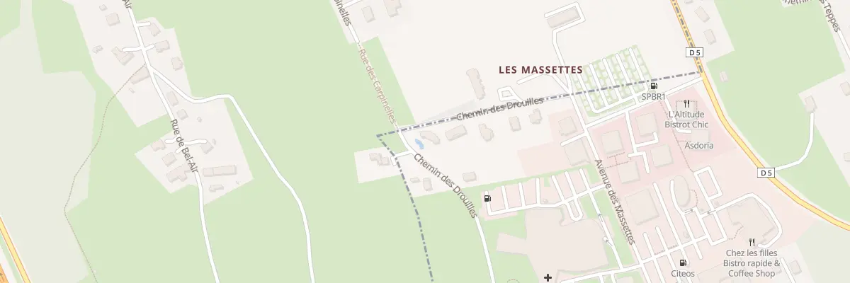 Plan du 554 Che des Drouilles à Challes-les-Eaux