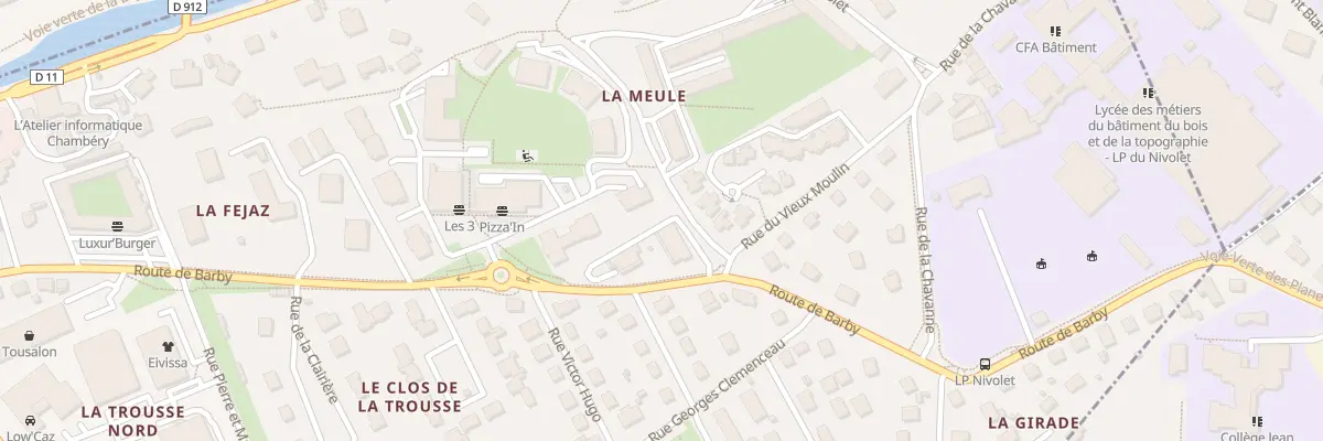 Plan du 653 Rte de Barby à La Ravoire