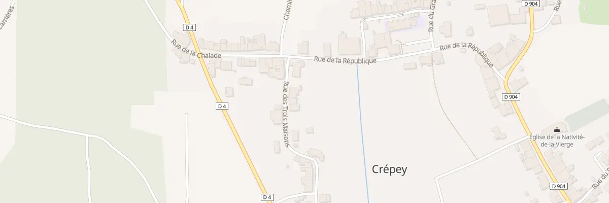 Plan du 7 Rue des Trois Maisons à Crépey