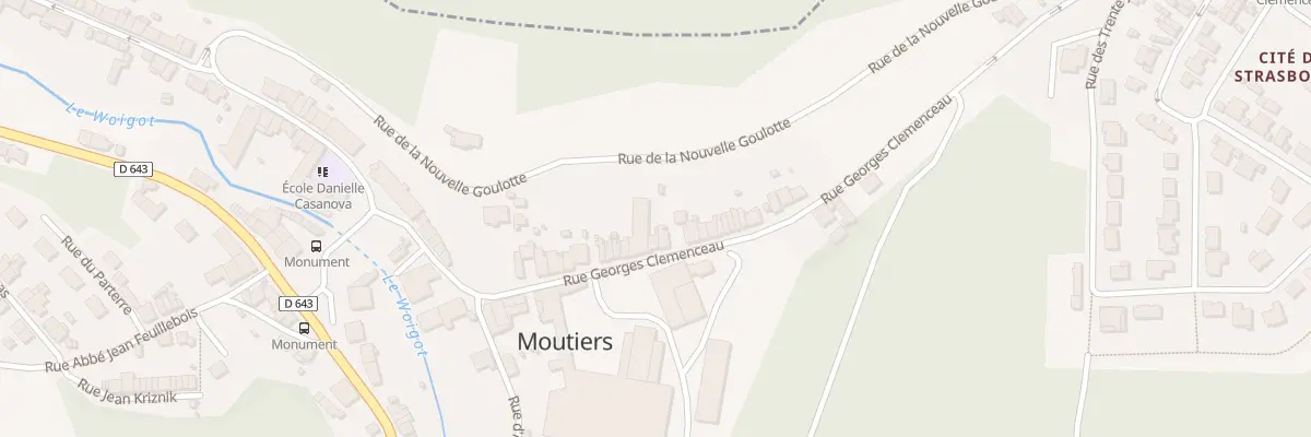 Plan du 20 Rue Clémenceau à Moutiers