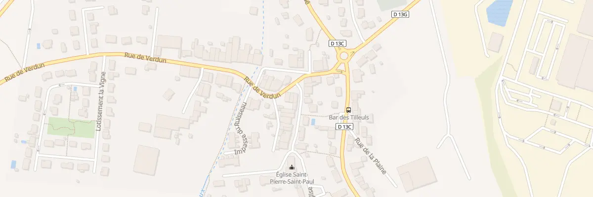 Plan du 2 Rue de l’Eglise à Batilly