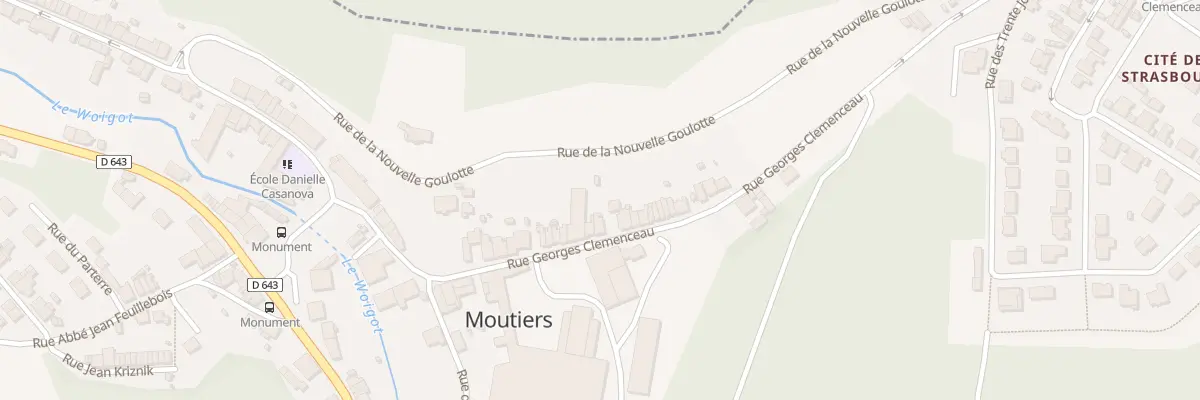 Plan du 21 Rue Clémenceau à Moutiers