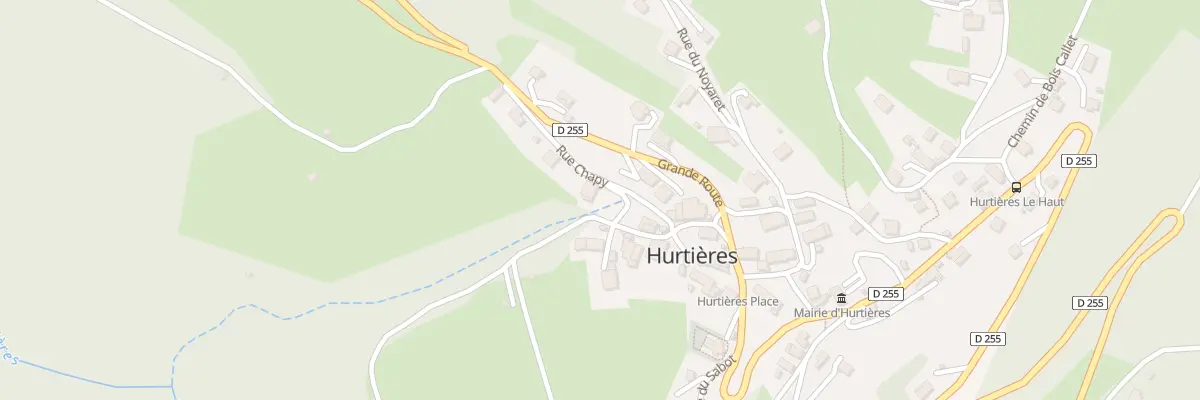 Plan de la Rue Chapy à Hurtières