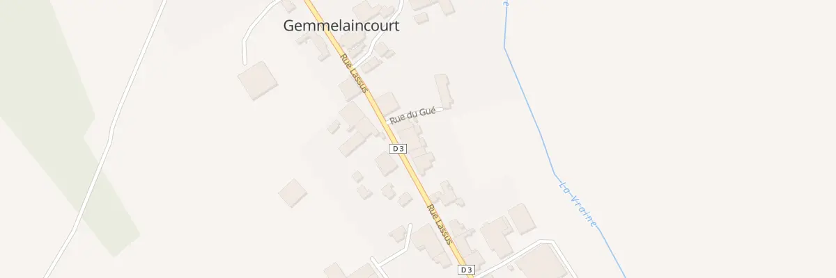 Plan du 13 Rue Lassus à Gemmelaincourt