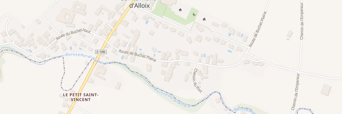 Plan du 201 Rte du Buchet Plaine à Sainte-Marie-d’Alloix
