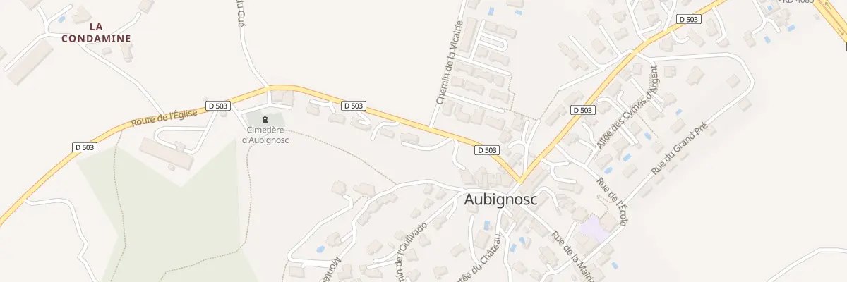 Plan du 105 Rte de l’Eglise à Aubignosc
