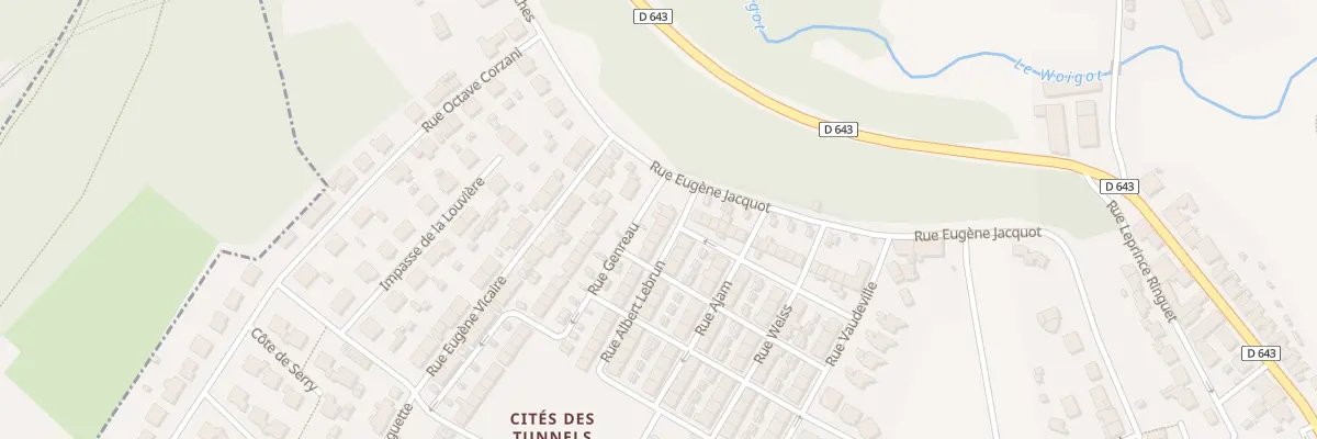 Plan du 3 Rue Genreau à Auboué