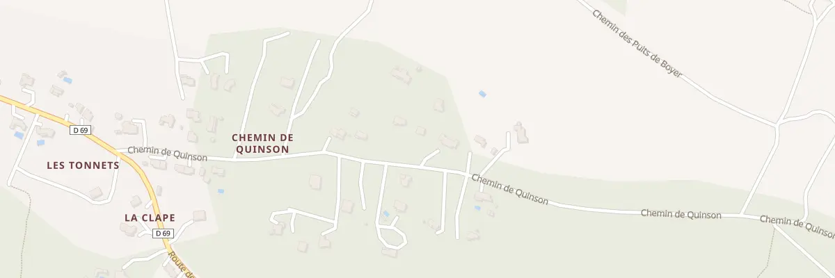 Plan du 321 Che de Quinson à Saint-Julien