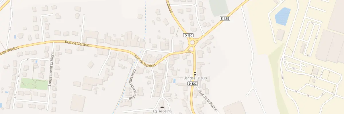 Plan du 1 Rue de l’Eglise à Batilly