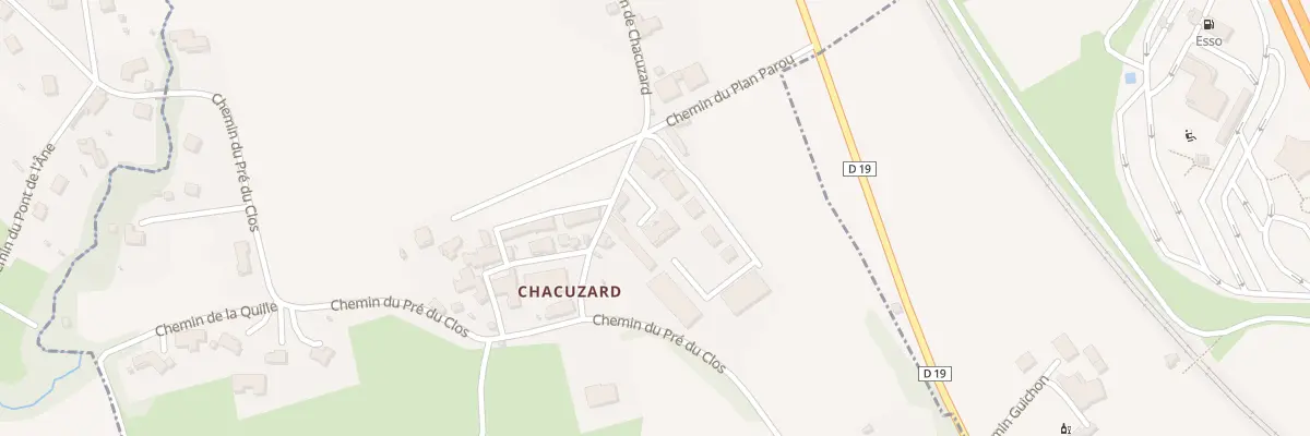 Plan du 415 Che de Chacuzard à Myans