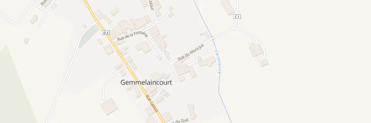 Plan du 23 Rue de la Fontaine à Gemmelaincourt