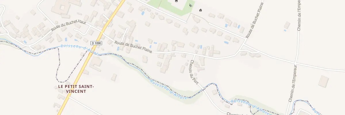 Plan du 204 Rte du Buchet Plaine à Sainte-Marie-d’Alloix