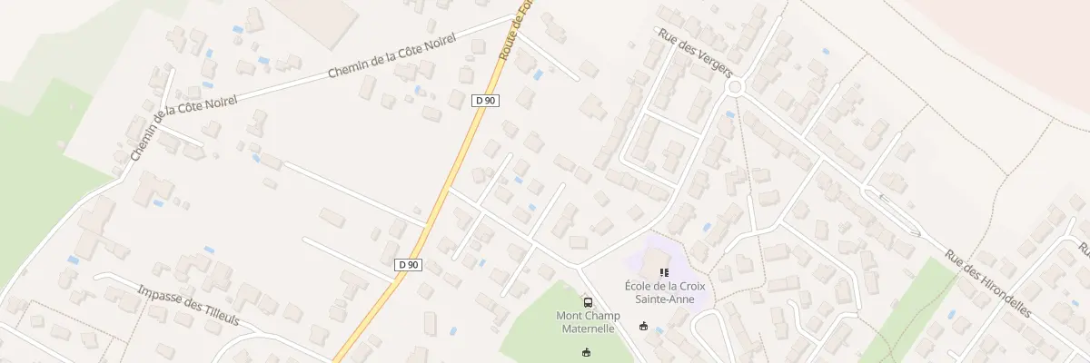 Plan du 4 All de la Closerie à Gondreville
