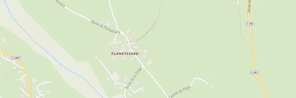 Plan du 1325 Rte de Planeyssard à Laval-en-Belledonne