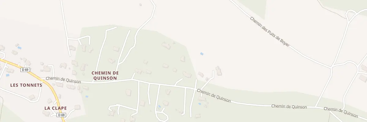 Plan du 329 Che de Quinson à Saint-Julien