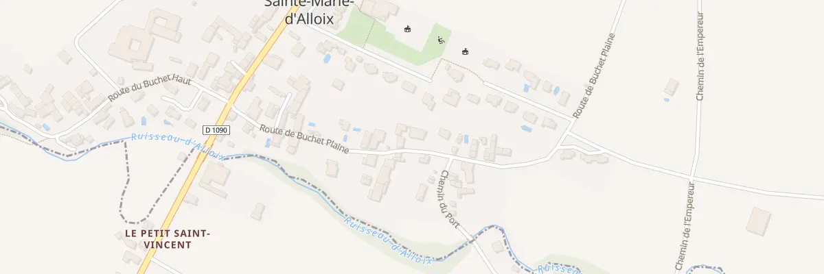 Plan du 227 Rte du Buchet Plaine à Sainte-Marie-d’Alloix