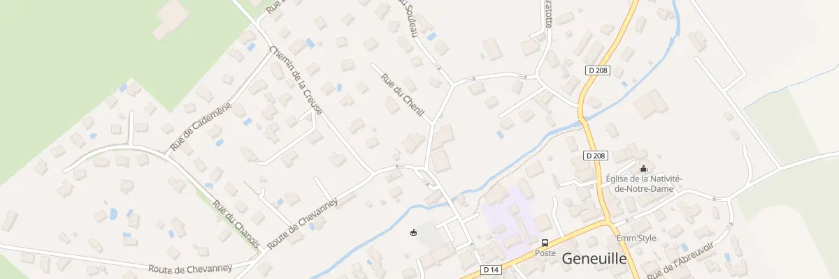 Plan du 11 Rue du Chenil à Geneuille
